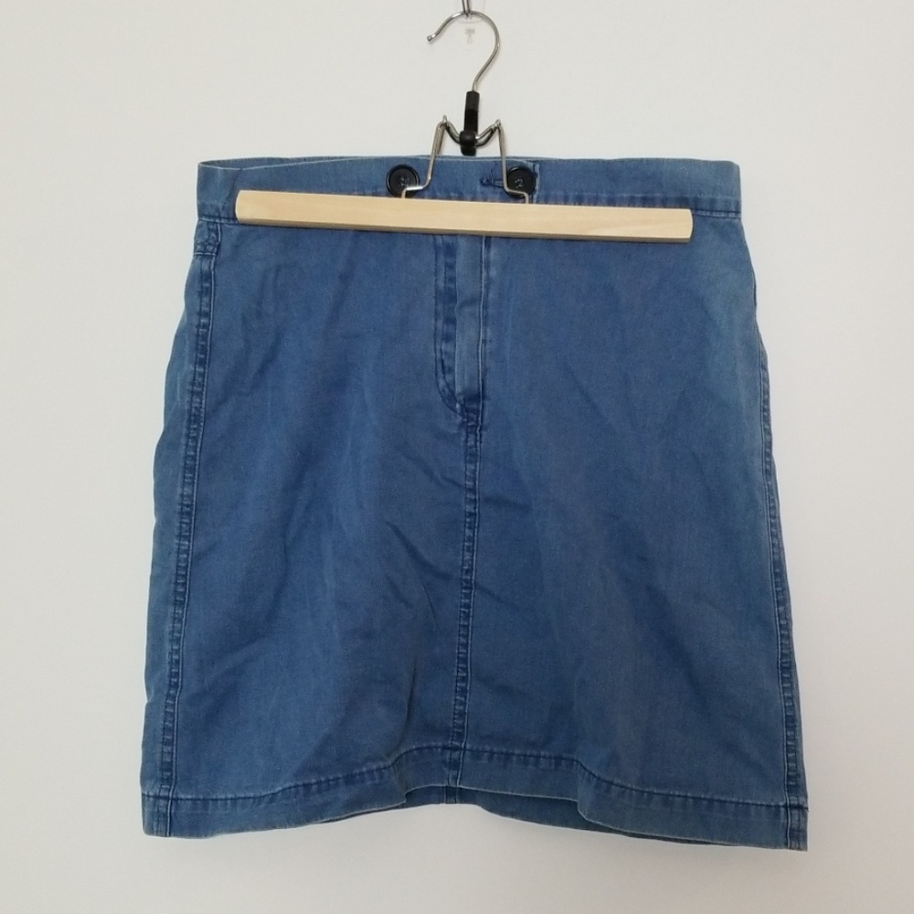 100% Cotton denim mini skirt